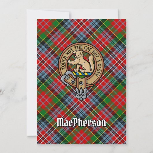Clan MacPherson Crest Invitation (Dos)