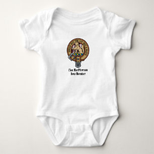 Clan MacPherson Crest over de jacht op Tartan Romper