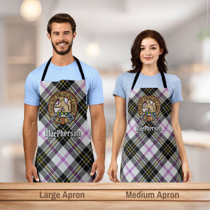 Clan MacPherson Crest over Dress Tartan Schort