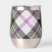 Clan MacPherson Crest over Jurk Tartan (Links)