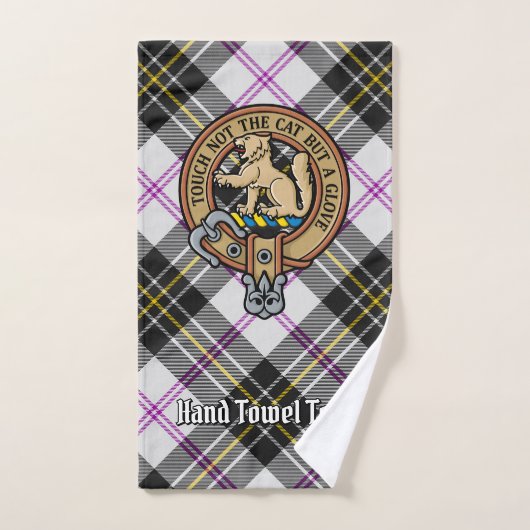 Clan MacPherson Crest over Jurk Tartan Bad Handdoek (Handdoek)