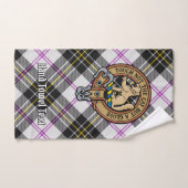Clan MacPherson Crest over Jurk Tartan Bad Handdoek (Handdoek)