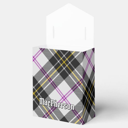 Clan MacPherson Crest over Jurk Tartan Bedankdoosjes (Geopend)