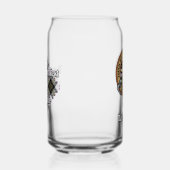 Clan MacPherson Crest over Jurk Tartan Blikvorm Glas (Rechts)