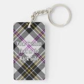 Clan MacPherson Crest over Jurk Tartan Sleutelhang Sleutelhanger (achterkant)