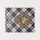 Clan MacPherson Crest over Jurk Tartan Wandkleed (Voorkant (horizontaal))