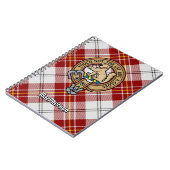 Clan MacPherson Crest over rode jurk Tartan Notitieboek (Linkerzijde)