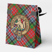 Clan MacPherson Crest over Tartan Bedankdoosjes (Achterkant)