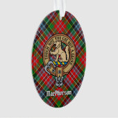 Clan MacPherson Crest over Tartan Ornament (voorkant)