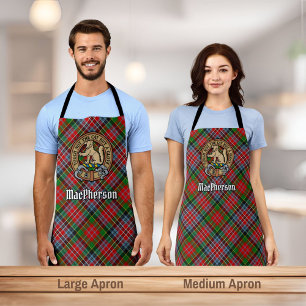 Clan MacPherson Crest over Tartan Schort