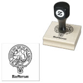 Clan MacPherson Crest Rubber Stamp Rubberstempel (Gestempeld)