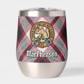 Clan MacPherson Crest sur la chasse Tartan (Avant)
