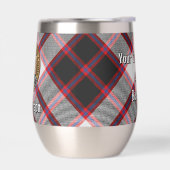 Clan MacPherson Crest sur la chasse Tartan (Gauche)