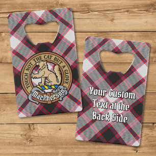 Clan MacPherson Crest sur la chasse Tartan