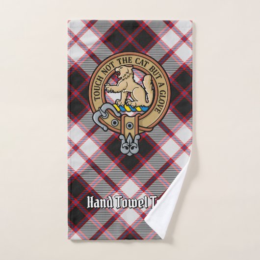 Clan MacPherson Crest sur la chasse Tartan (Serviette à main)