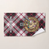Clan MacPherson Crest sur la chasse Tartan (Serviette à main)