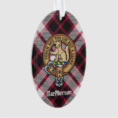 Clan MacPherson Crest sur la chasse Tartan Ornamen (devant)