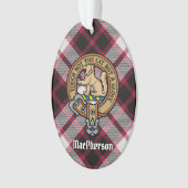 Clan MacPherson Crest sur la chasse Tartan Ornamen (devant)