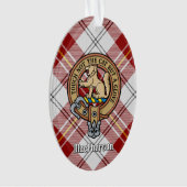 Clan MacPherson Crest sur la robe rouge Tartan (devant)
