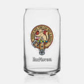 Clan MacPherson Crest sur la robe rouge Tartan (Recto)