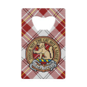 Clan MacPherson Crest sur la robe rouge Tartan (Devant)