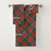 Clan MacPherson Crest sur Tartan (En situation)