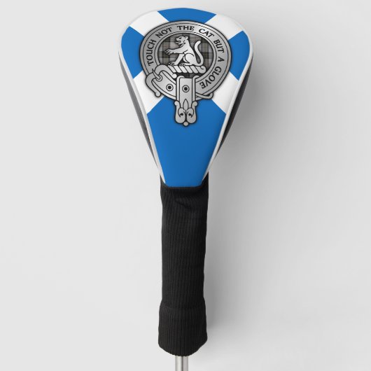 Clan MacPherson Crest & Tartan Golfheadcover (Voorkant)