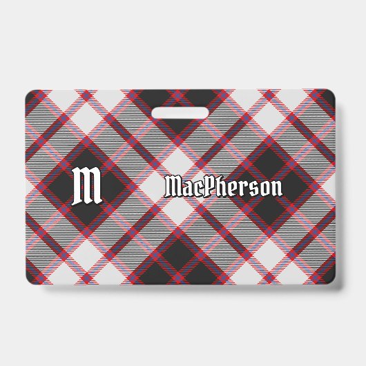 Clan MacPherson Jacht Tartan Badge (Voorzijde)