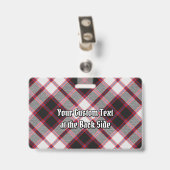 Clan MacPherson Jacht Tartan Badge (Achterkant met clip)