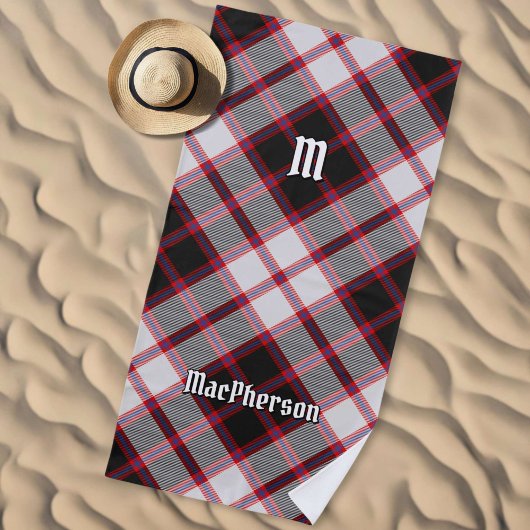 Clan MacPherson Jacht Tartan Beach Handdoek