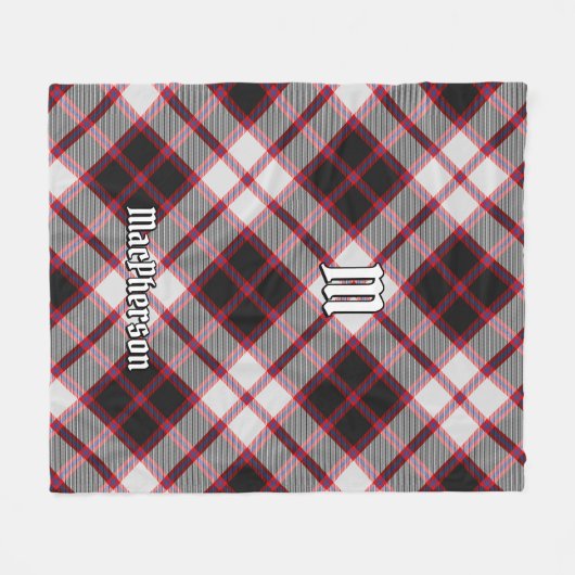 Clan MacPherson Jacht Tartan Fleece Deken (Voorkant (Horizontaal))