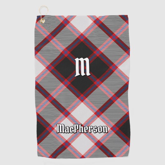 Clan MacPherson Jacht Tartan Golf Handdoek (Voorkant)