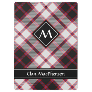 Clan MacPherson Jacht Tartan Klembord