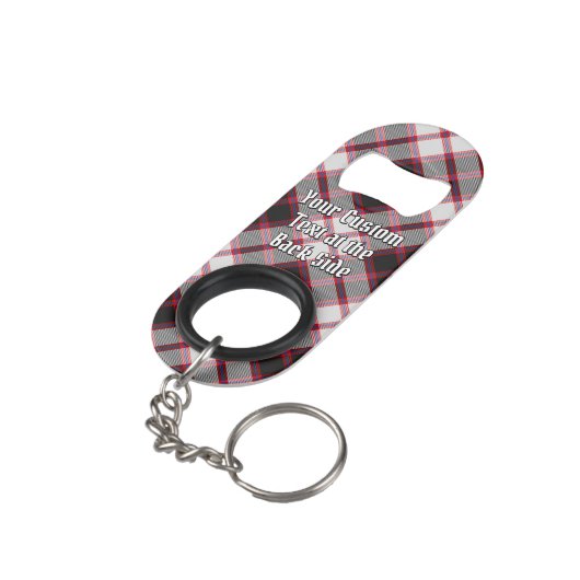 Clan MacPherson Jacht Tartan Mini Flessenopener (Achterkant Gekanteld)