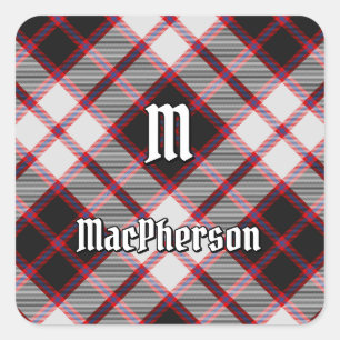 Clan MacPherson Jacht Tartan Square Sticker