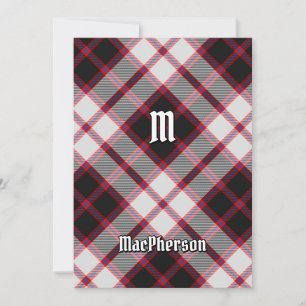 Clan MacPherson Jacht Tartan Uitnodiging