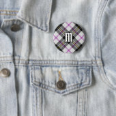 Clan MacPherson Jurk Tartan Button (In situ)