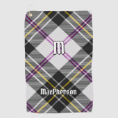 Clan MacPherson Jurk Tartan Golf Handdoek (Voorkant)