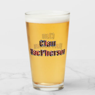 Clan MacPherson naam gemaakt met Tartan, Glas