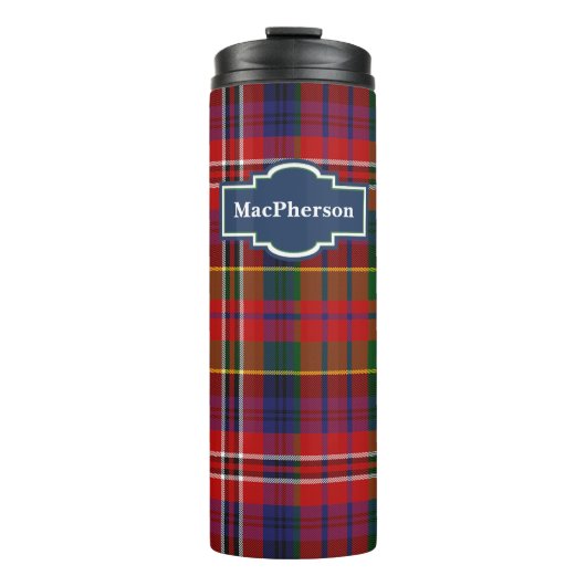 Clan MacPherson Pset Custom Thermal Tumbler Thermosbeker (Voorkant)