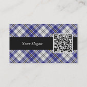 Clan MacPherson Robe Bleue Tartan Carte de visite (Dos)
