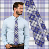Clan MacPherson Robe Bleue Tartan Cravate