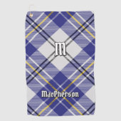 Clan MacPherson Robe Bleue Tartan Golf Serviette (Devant)