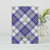 Clan MacPherson robe bleue Tartan Invitation (Debout devant)