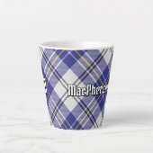 Clan MacPherson Robe Bleue Tartan Latte Mug (Devant)