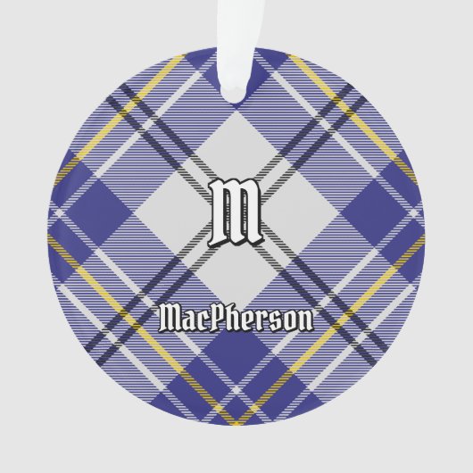 Clan MacPherson robe bleue Tartan Ornament (devant)