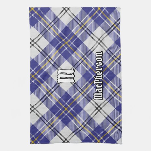 Clan MacPherson Robe Bleue Tartan Serviette de cui (Vertical)