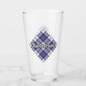 Clan MacPherson Robe Bleue Tartan Verre (Dos)