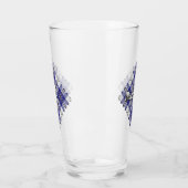 Clan MacPherson Robe Bleue Tartan Verre (Gauche)