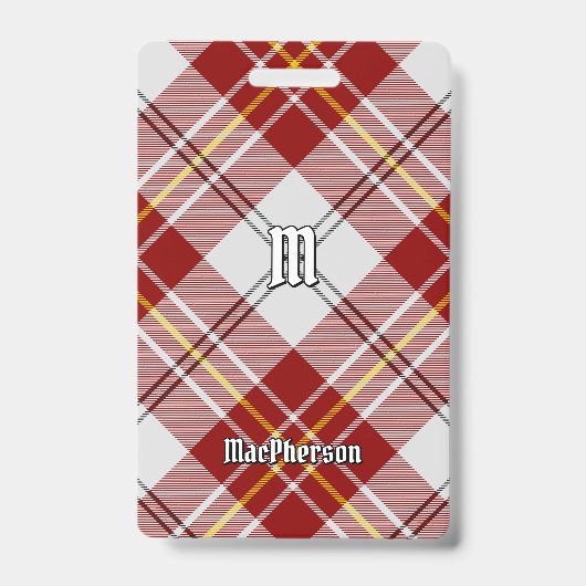 Clan MacPherson Robe Rouge Badge Tartan (Front)